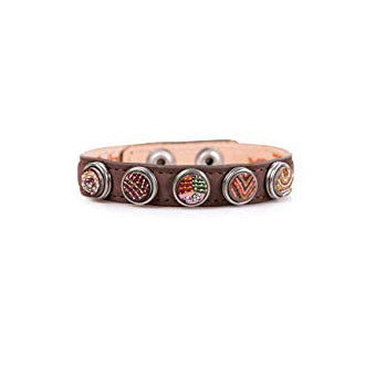 Noosa Armband Petite Classic Brown Chunks