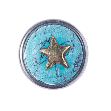 Noosa Chunk Petite Apple Star Turquoise