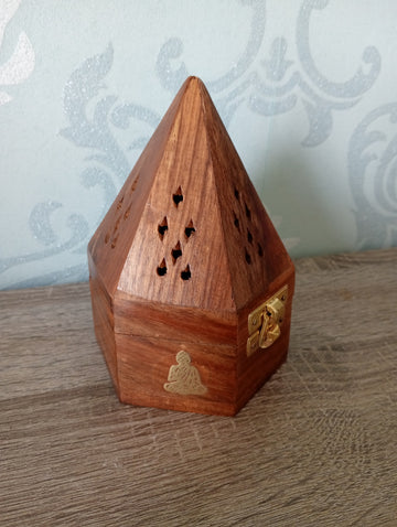 Wierookbrander Kegels Hexagon Boeddha
