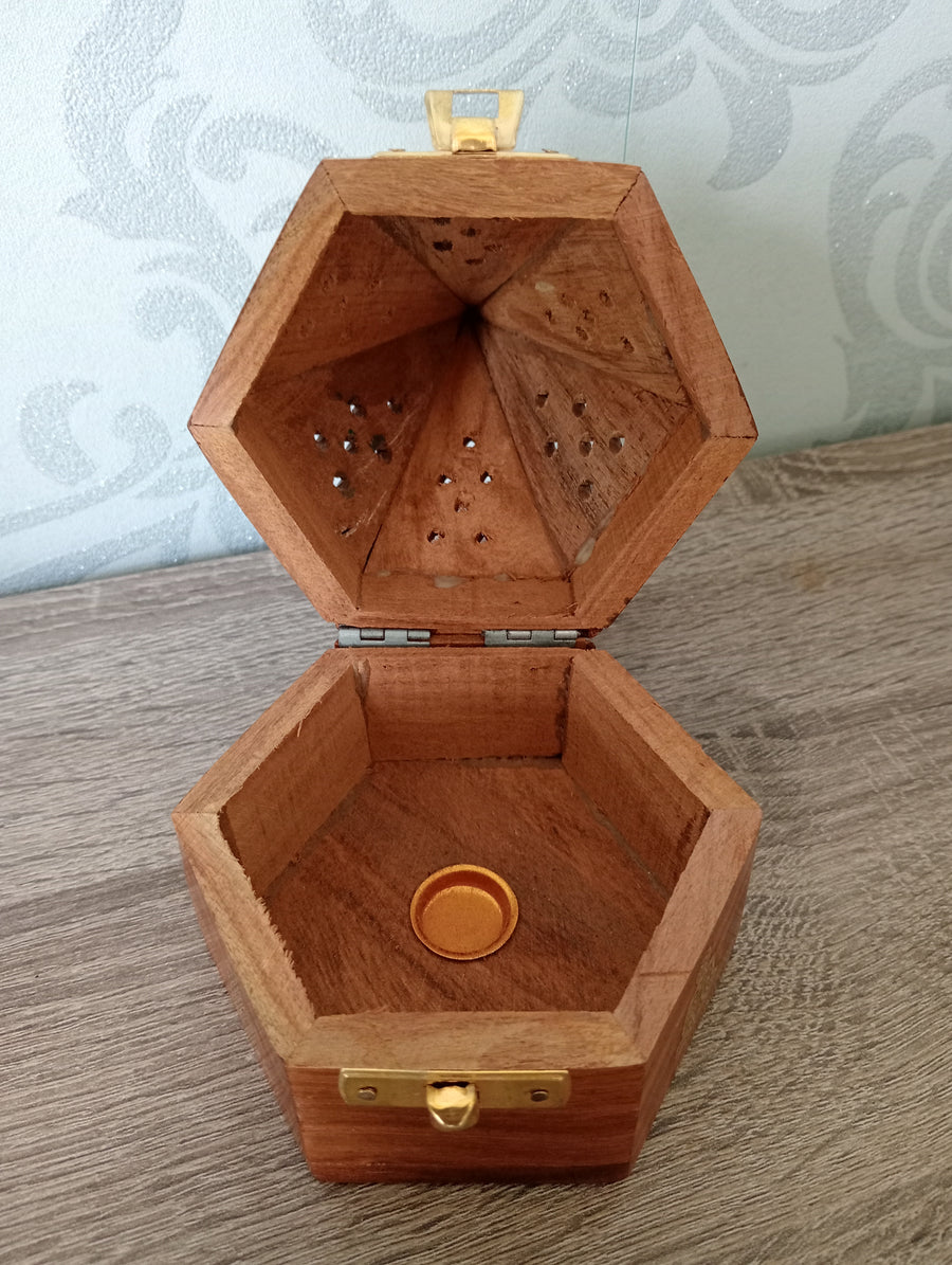 Wierookbrander Kegels Hexagon Boeddha