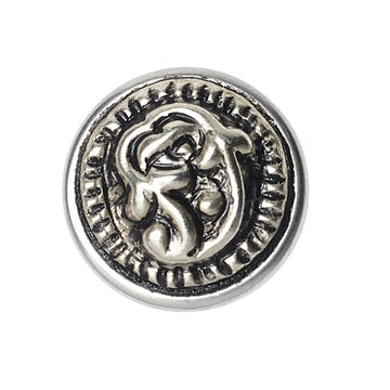 NOOSA Petite Chunk – Victorian Button Paisley Silver/White