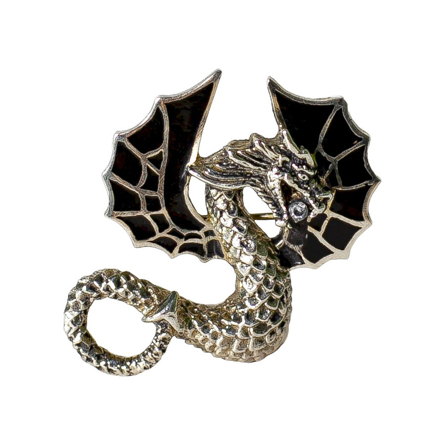 Noosa Broche White Dragon