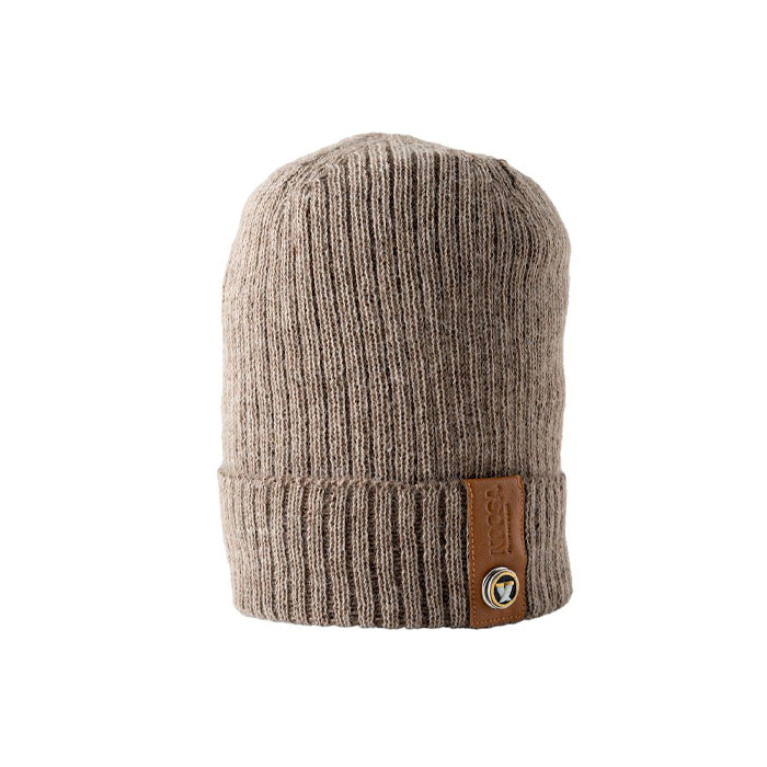 NOOSA Pachamama beanie in alpaca – Taupe brown melange