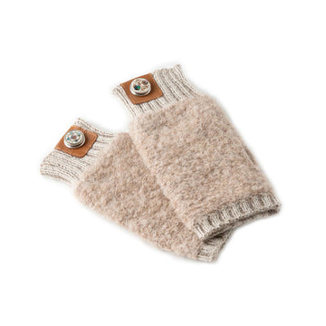 Noosa Pachamama alpaca bouclé handschoenen latte melange