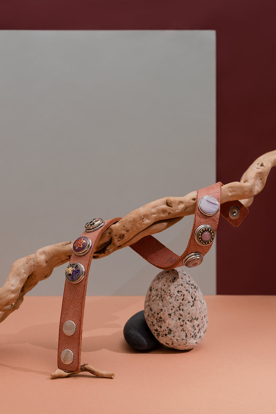 Noosa Armband Original Classic Double Embossed Peach