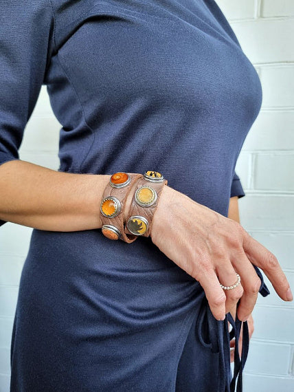 Noosa Armband Original Classic Double Embossed Chocolate