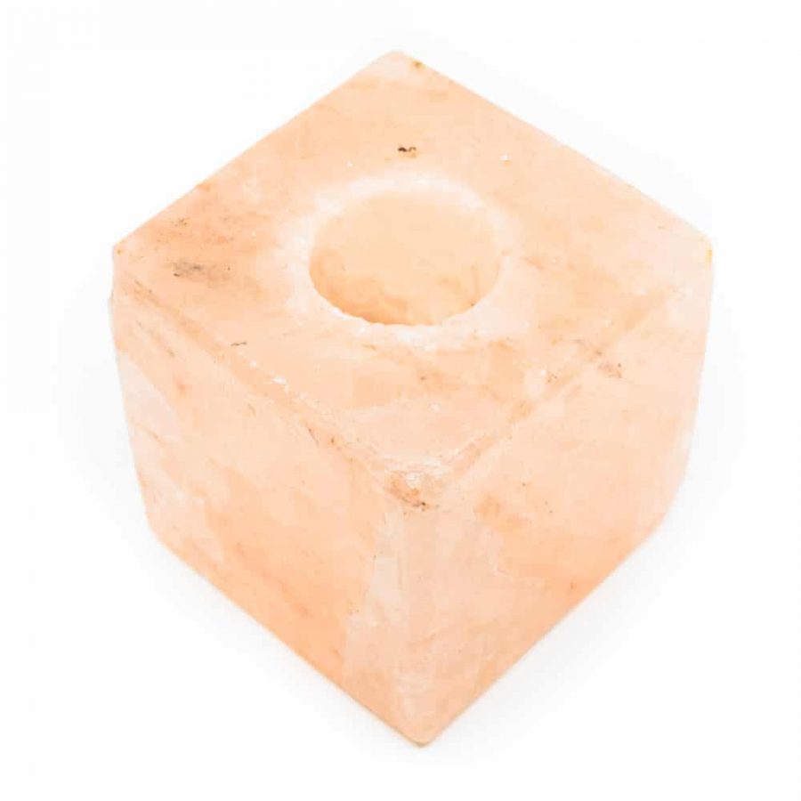 Waxinelichthouder Himalayazout Vierkant Roze