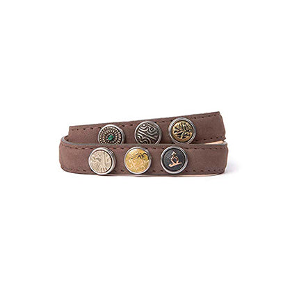 Noosa Armband Petite Classic Double Brown