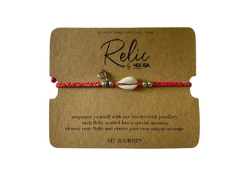 Noosa Armband Relic Cotton Coral (Rood)