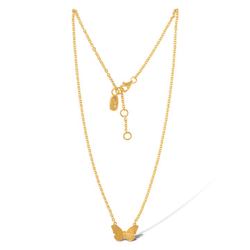 Noosa Ketting Relic Vlinder Gold-Plated Silver